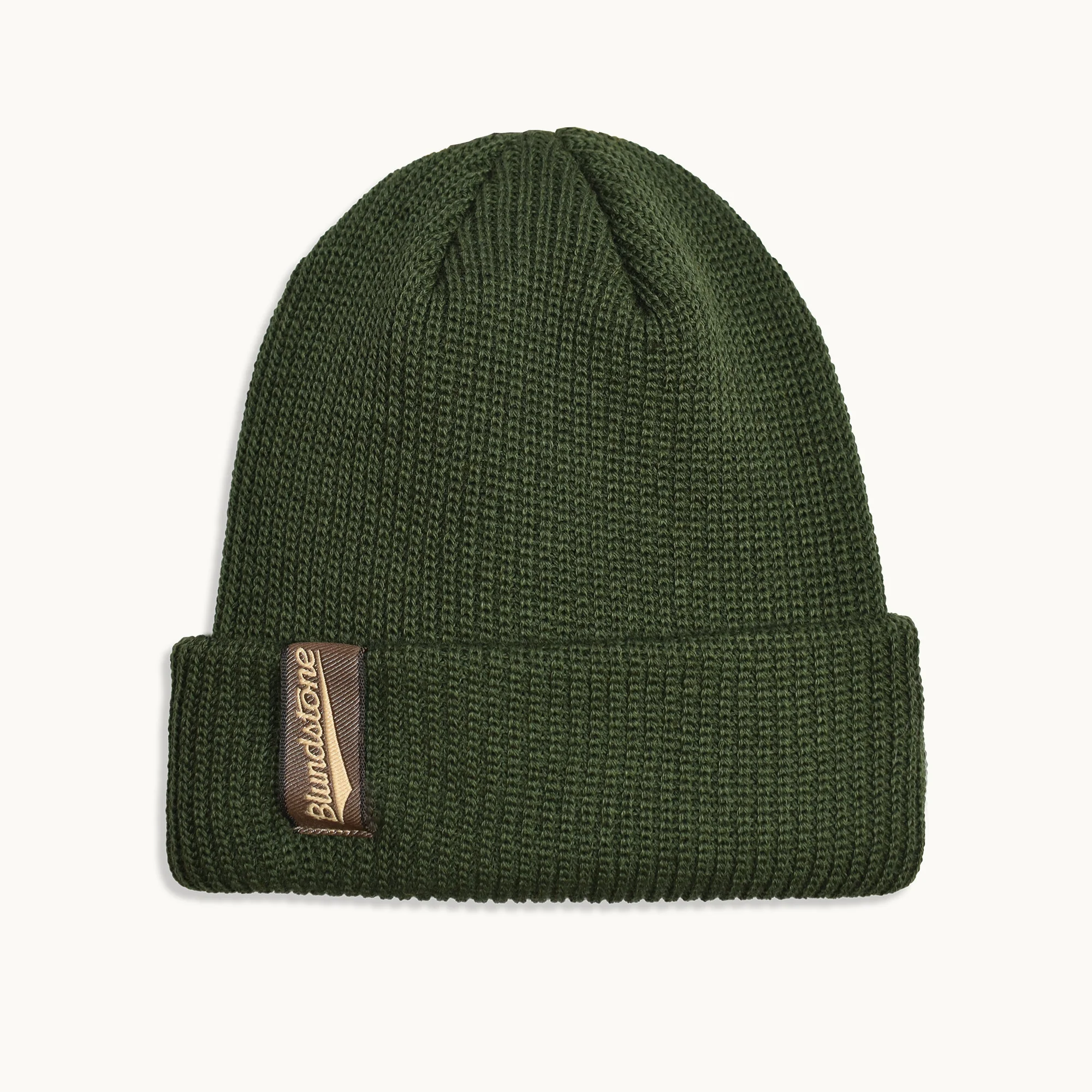 Green Wool Blend Beanie