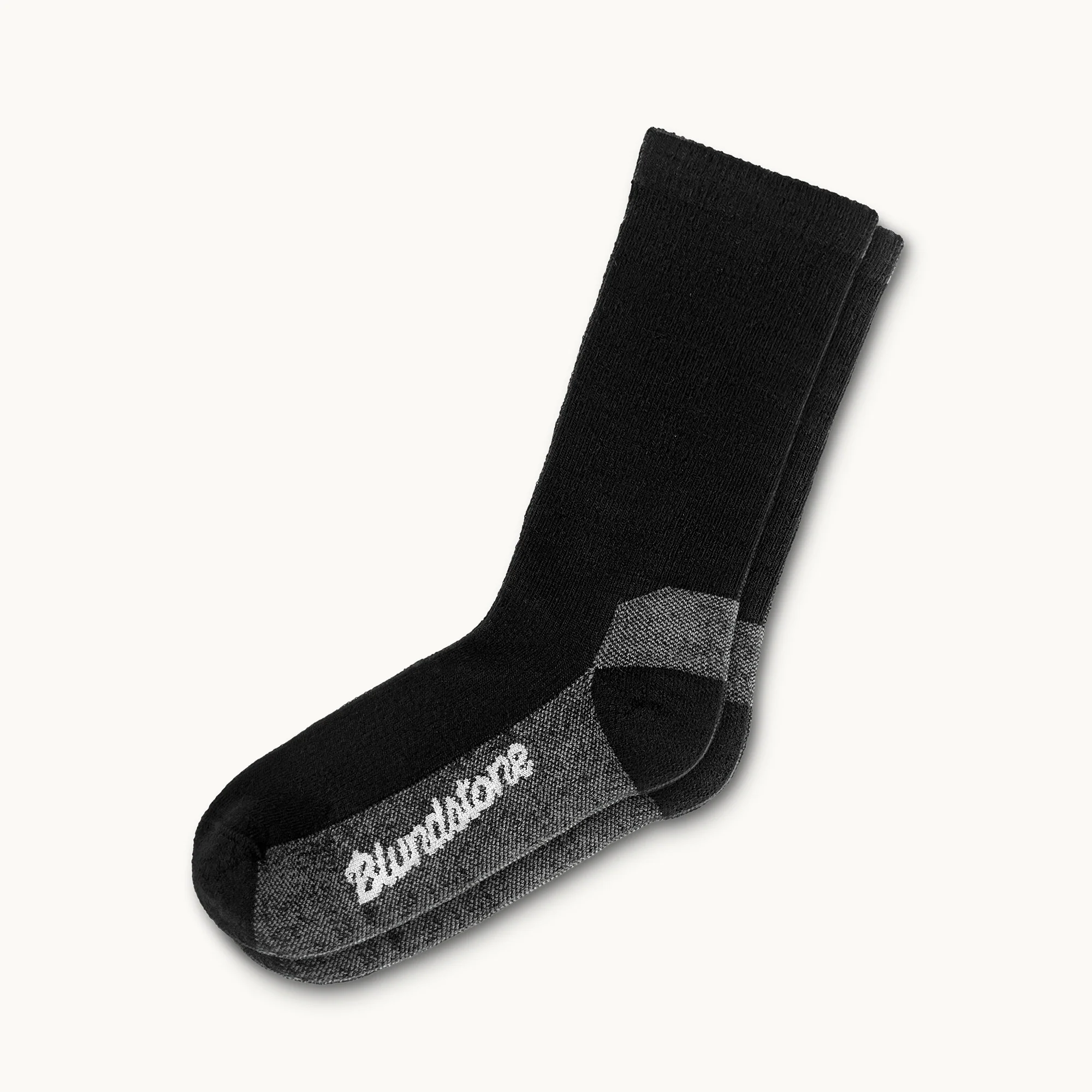 Black Merino Wool Blend Socks